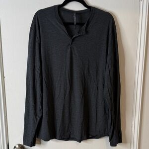 lululemon slub Dark Gray Long Sleeve Shirt